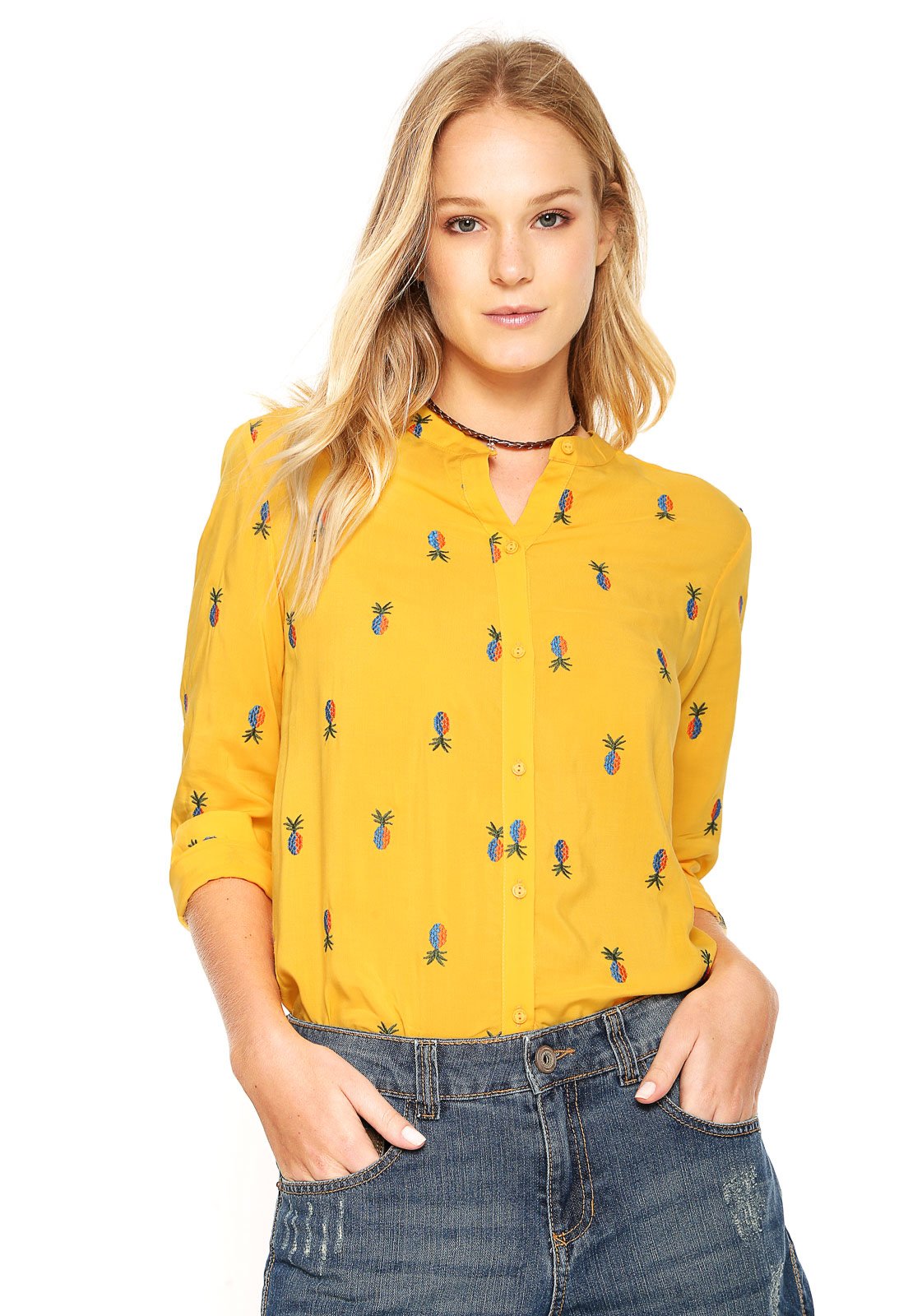 camisa feminina abacaxi