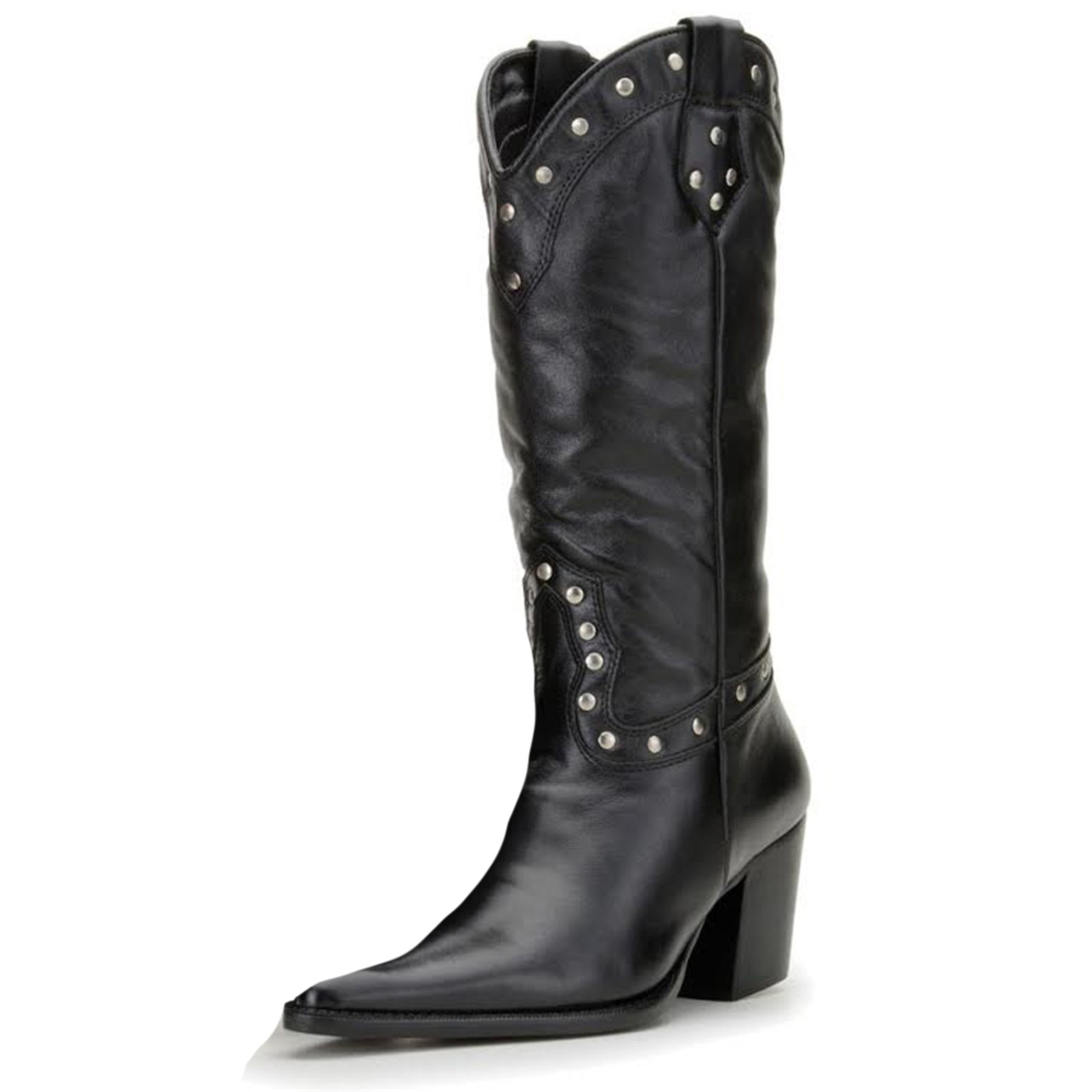 botas cano longo bico fino