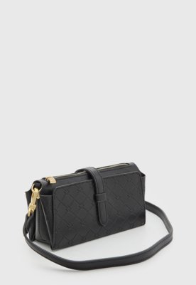 Bolsa Capodarte Retangular Alça Longa Preta