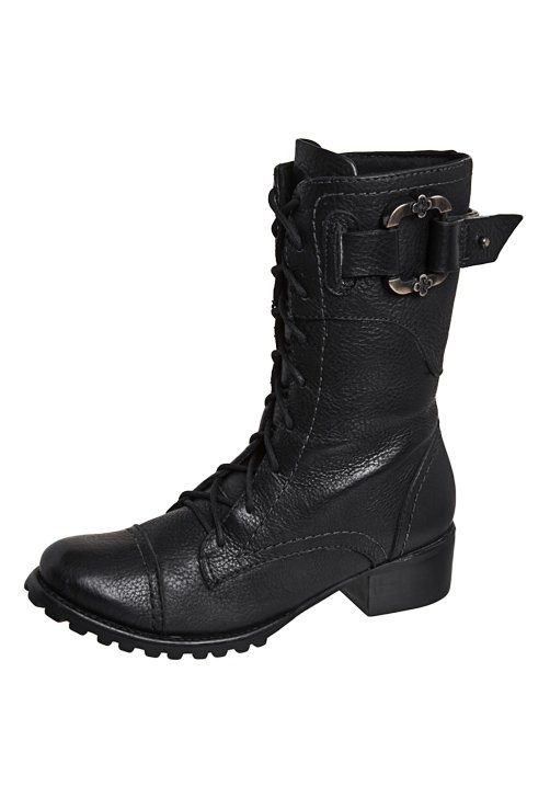 coturno feminino fivela