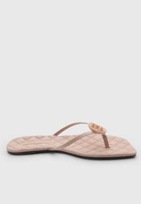 Rasteira Feminina Capodarte Couro Rosa