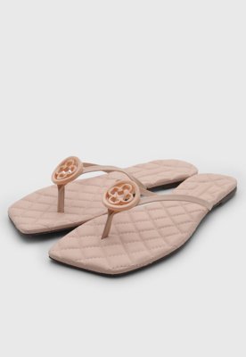 Rasteira Feminina Capodarte Couro Rosa