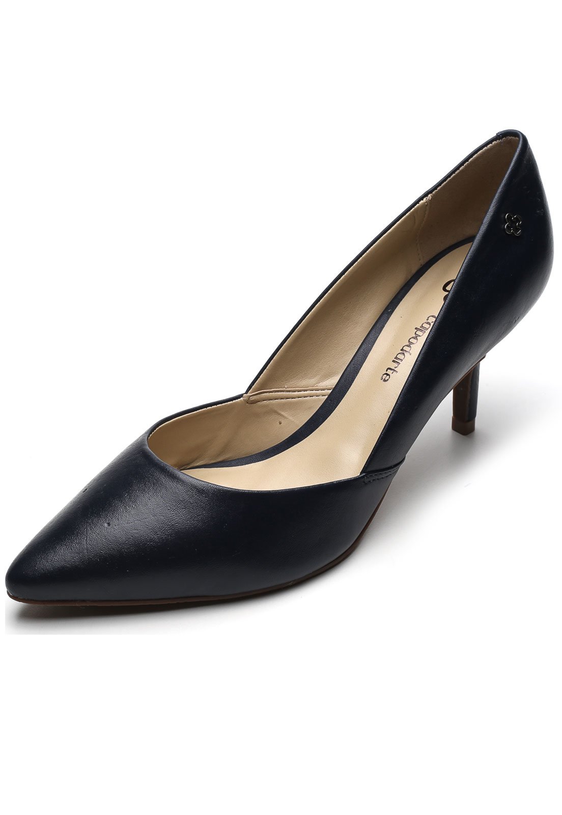 Scarpin couro hot sale capodarte