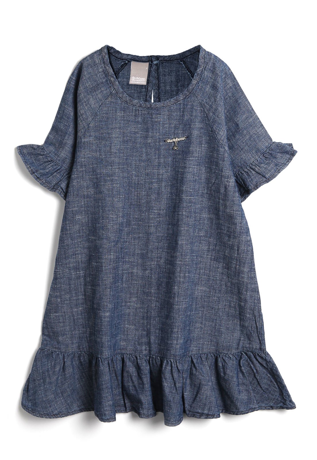 Vestido jeans sale infantil carinhoso