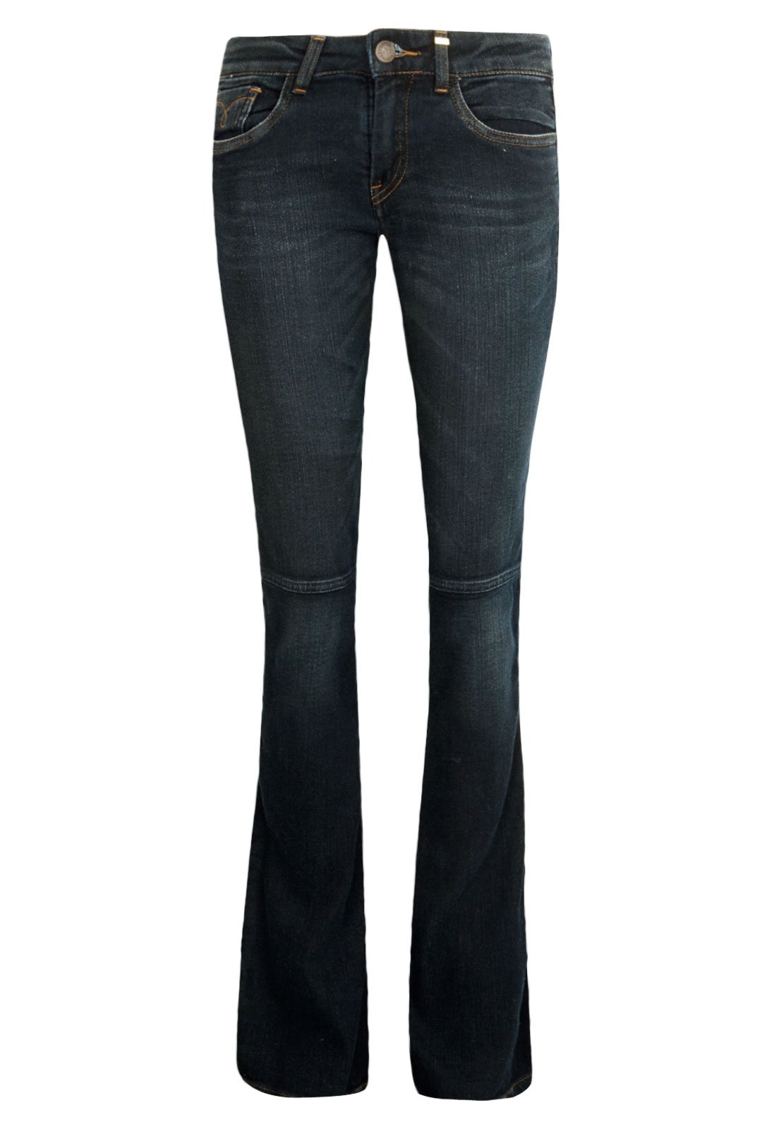 calça flare carmim