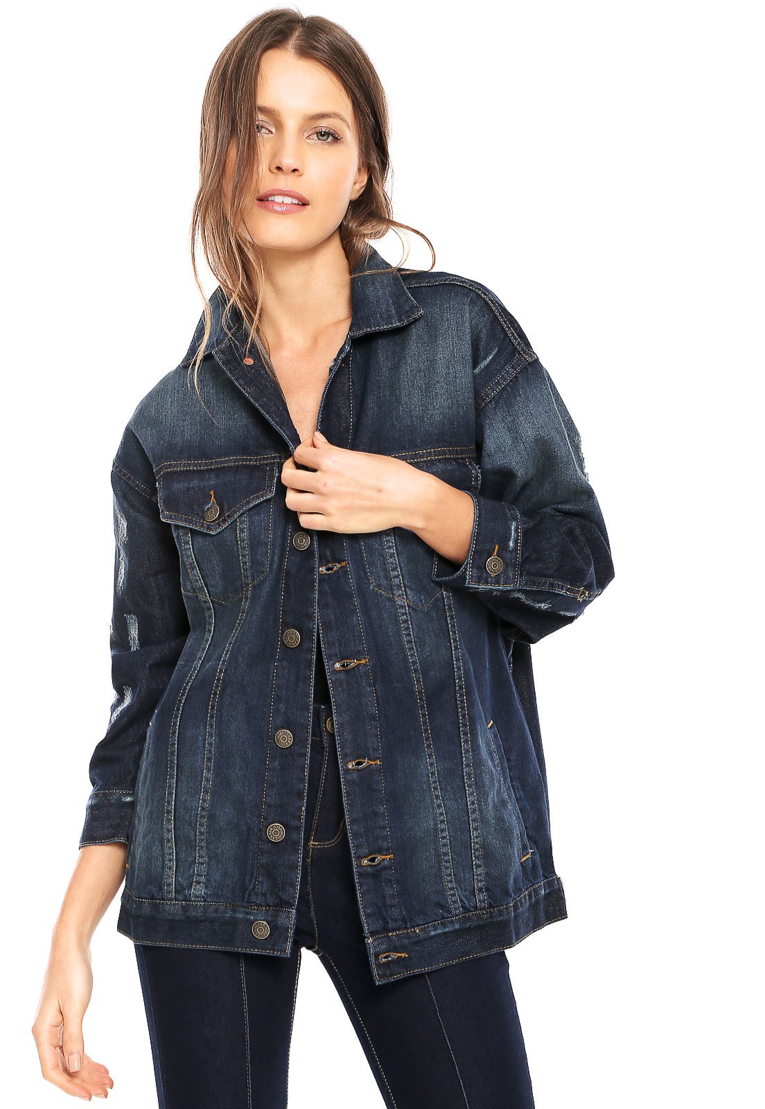 dafiti jaqueta jeans feminina