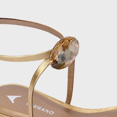 Rasteira Flat Carrano 919011  Dourado