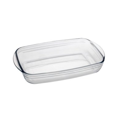 Assadeira de vidro Forma Retangular 32x20cm 2,0L CasaLinda Menor preço em Assadeira de vidro Forma Retangular 32x20cm 2,0L CasaLinda