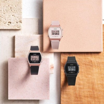 Relógio Casio Standard LW-204-1ADF Cinza/Rosa