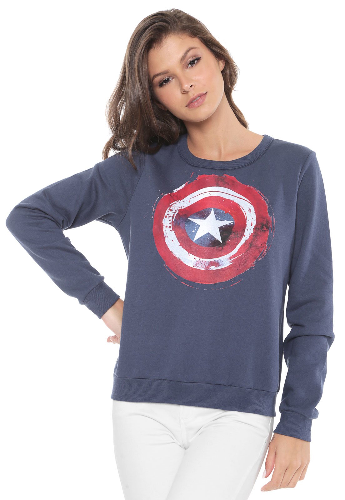 Moletom do sale capitao america feminino