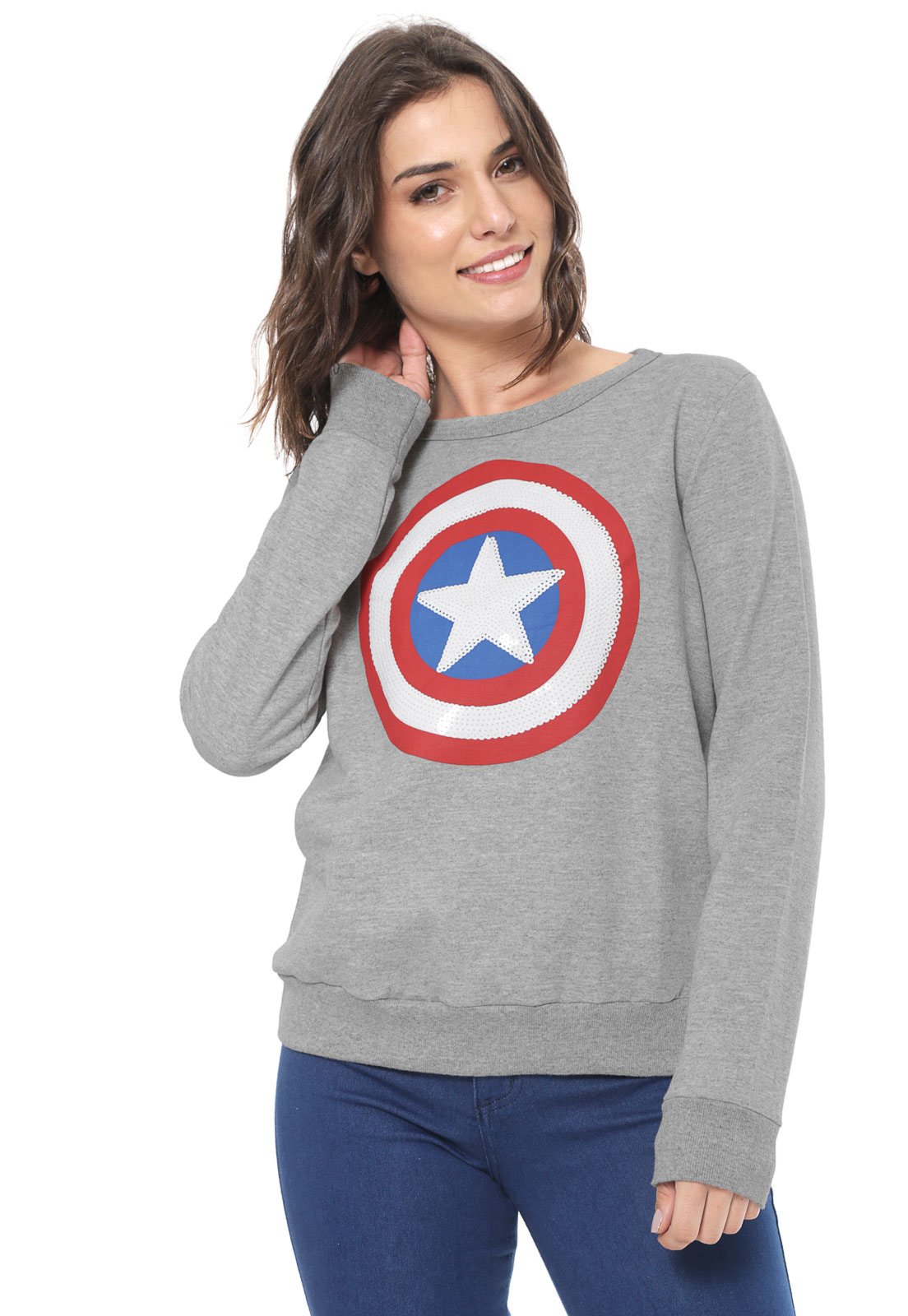 captain marvel moletom com capuz women's