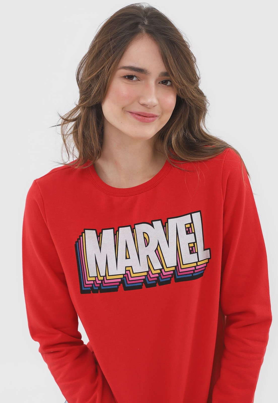 moletom marvel vermelho