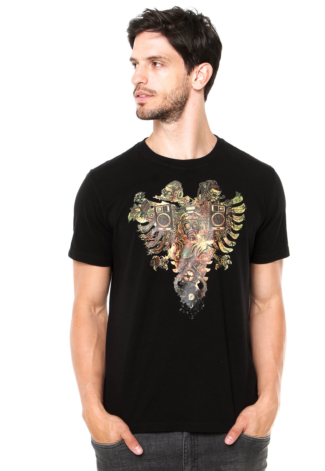 Camiseta Cavalera Águia Preta - Compre Agora