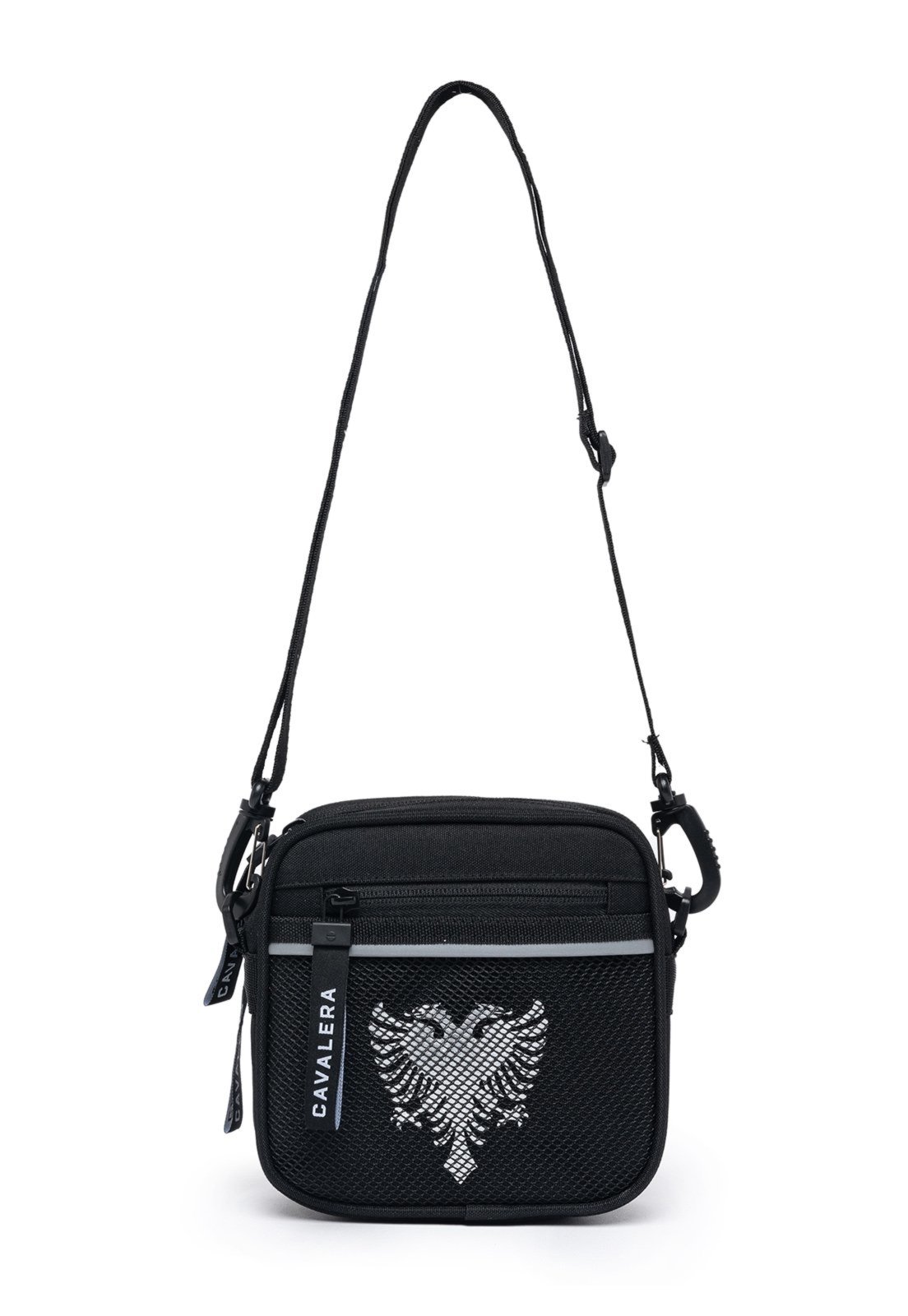 Bolsa Shoulder Bag Cavalera Masculina Transversal Mochila Dia a Dia Passeio  - Preto