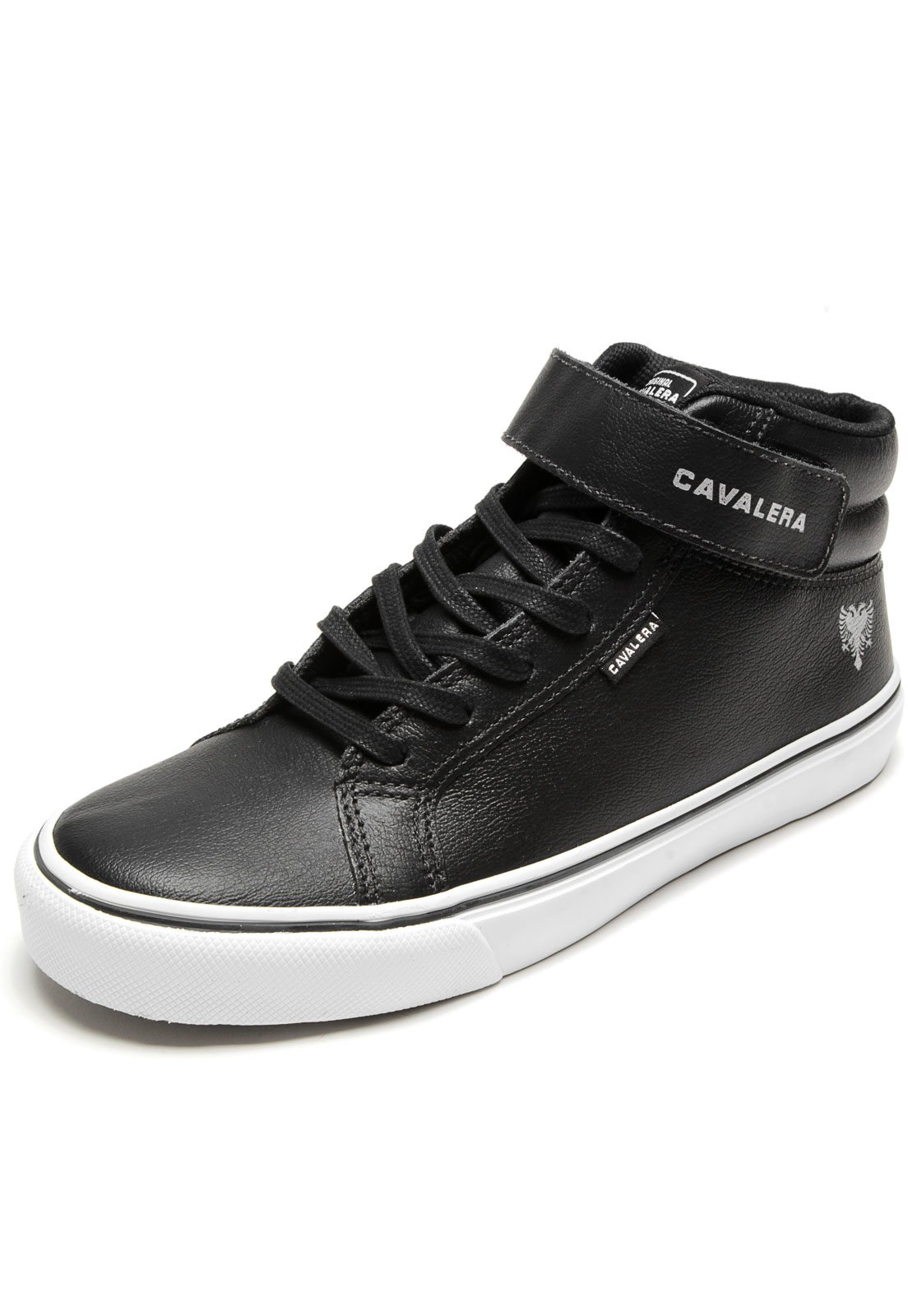 Tenis cavalera cano alto sales preto feminino