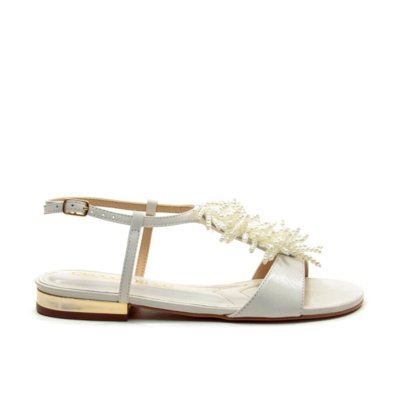 Rasteira Couro Branco Cecconello 2751004-1