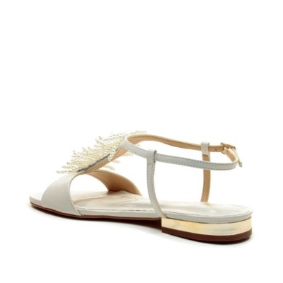 Rasteira Couro Branco Cecconello 2751004-1