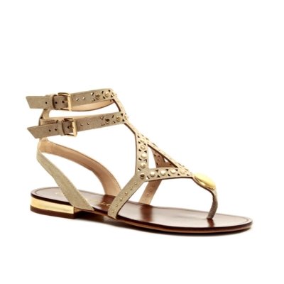 Rasteira Couro Creme Cecconello 2724007-2