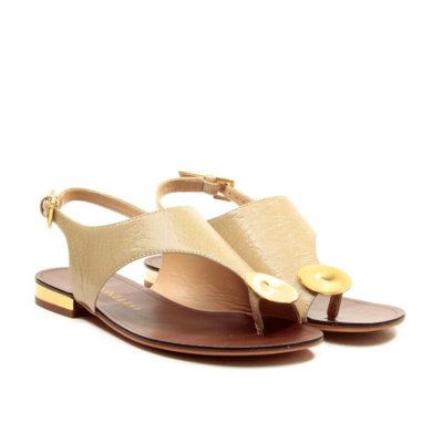 Rasteira Couro Creme Cecconello 2918001-1