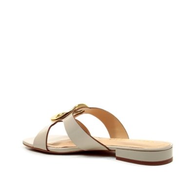 Rasteira Couro Off White Cecconello 2498004-17