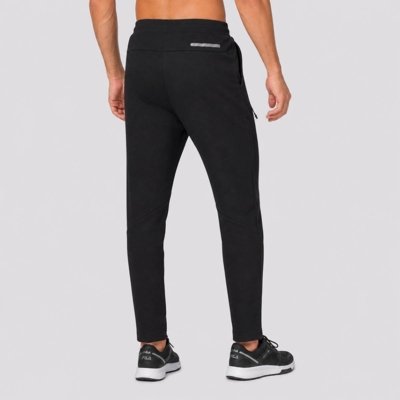 Calça Champion Tech Diagonal Zip Logo Preto