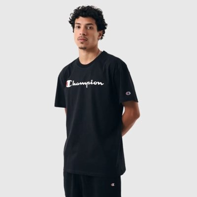 Camiseta Champion Athletic Script Logo Ink - BLACK