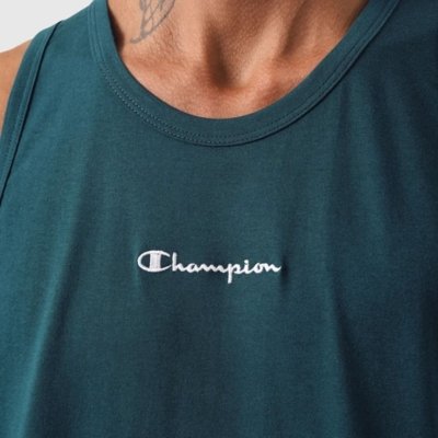 Camiseta Regata Champion Life Mini Script - EMERALD ALLURE