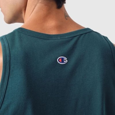Camiseta Regata Champion Life Mini Script - EMERALD ALLURE