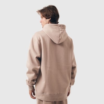 Moletom Canguru Champion Athletic Powerblend Script Logo Ink - DARK KHAKI