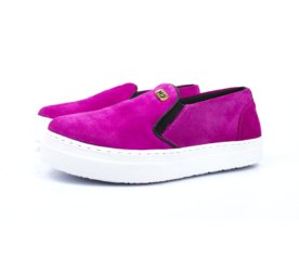 Tênis Slip On Cheia de Marra Rosa Menor preço em Tênis Slip On Cheia de Marra Rosa