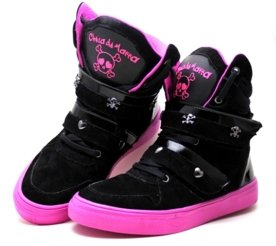Tênis Sneacker Cheia De Marra Bota Fitness Preta/Rosa Menor preço em Tênis Sneacker Cheia De Marra Bota Fitness Preta/Rosa