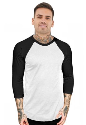 camiseta blanca mangas negras