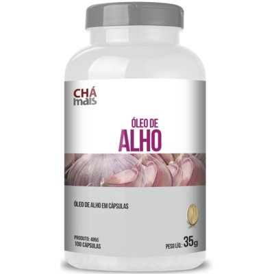 Óleo de Alho Chá Mais 100 cápsulas de 250mg Menor preço em Óleo de Alho Chá Mais 100 cápsulas de 250mg