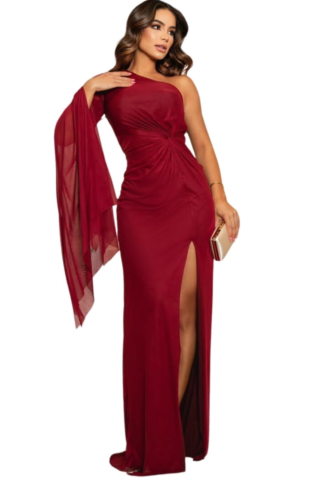 Vestido marsala hot sale dafiti