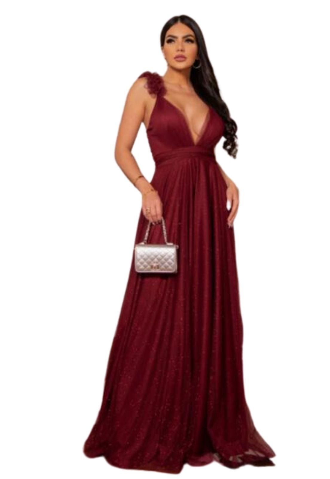 Vestido marsala hot sale dafiti