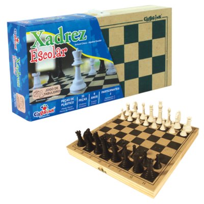 Jogo De Tabuleiro Xadrez Escolar Ciabrink Colorido Menor preço em Jogo De Tabuleiro Xadrez Escolar Ciabrink Colorido