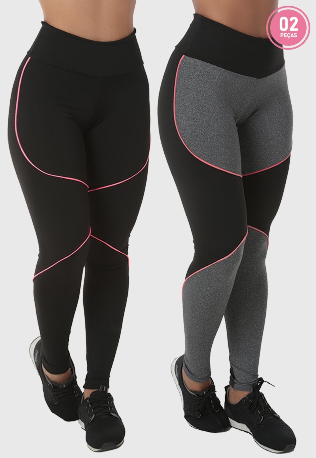 Linda para academia bolso celular em suplex calça legging fitness - R$  79.00, cor Branco #124738, compre agora