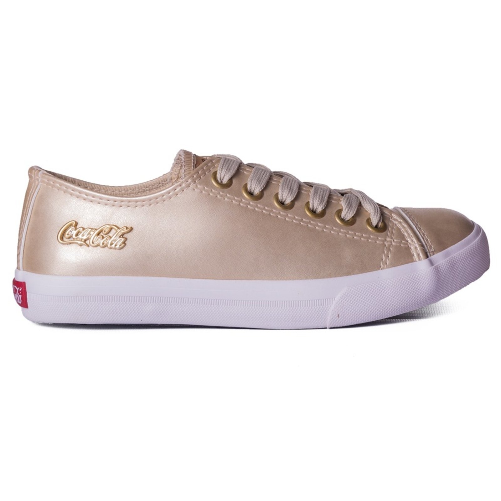 Tenis coca cola sales dourado feminino