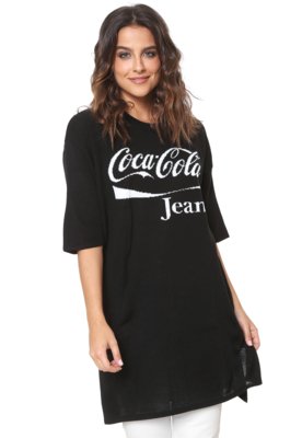 blusa coca cola preta