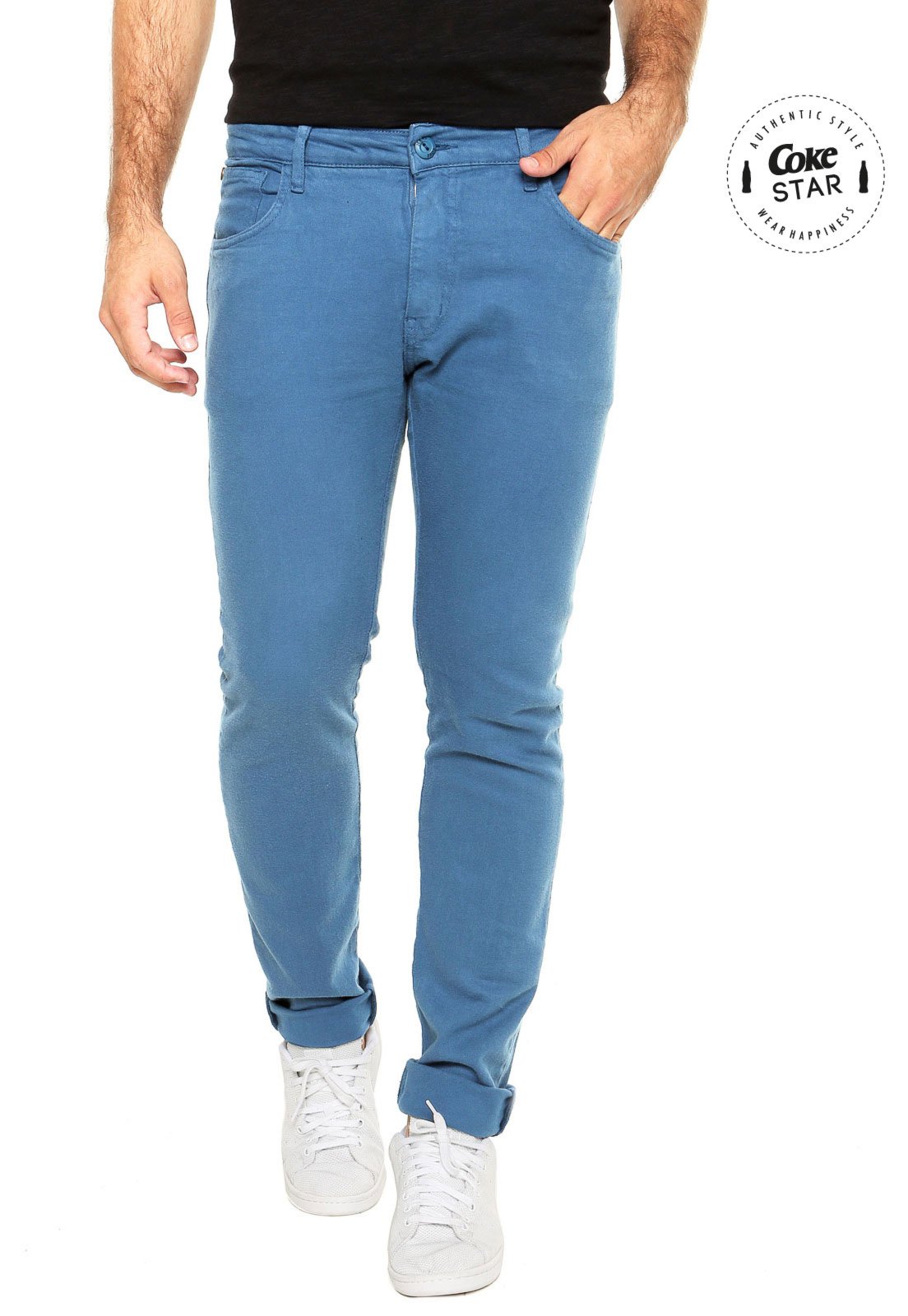 calça jeans masculina coca cola