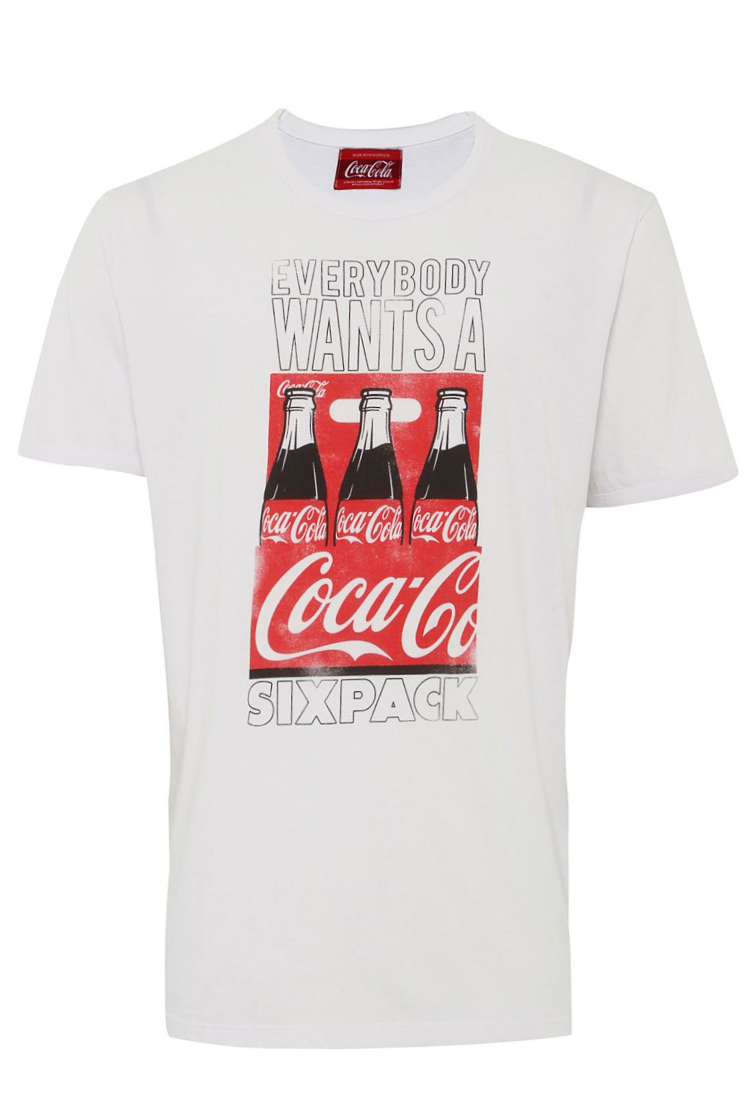 traffic depth Contradict Camiseta Coca-Cola Jeans Regular Branca - Compre Agora | Kanui Brasil