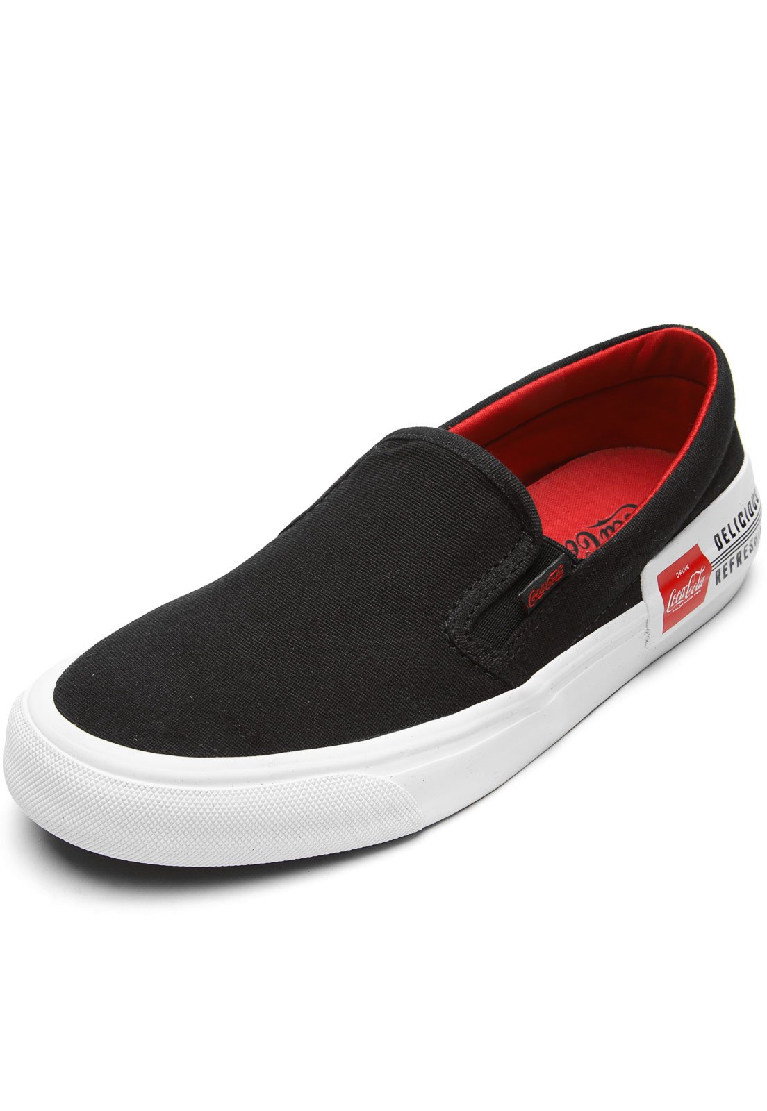 tenis slip on coca cola