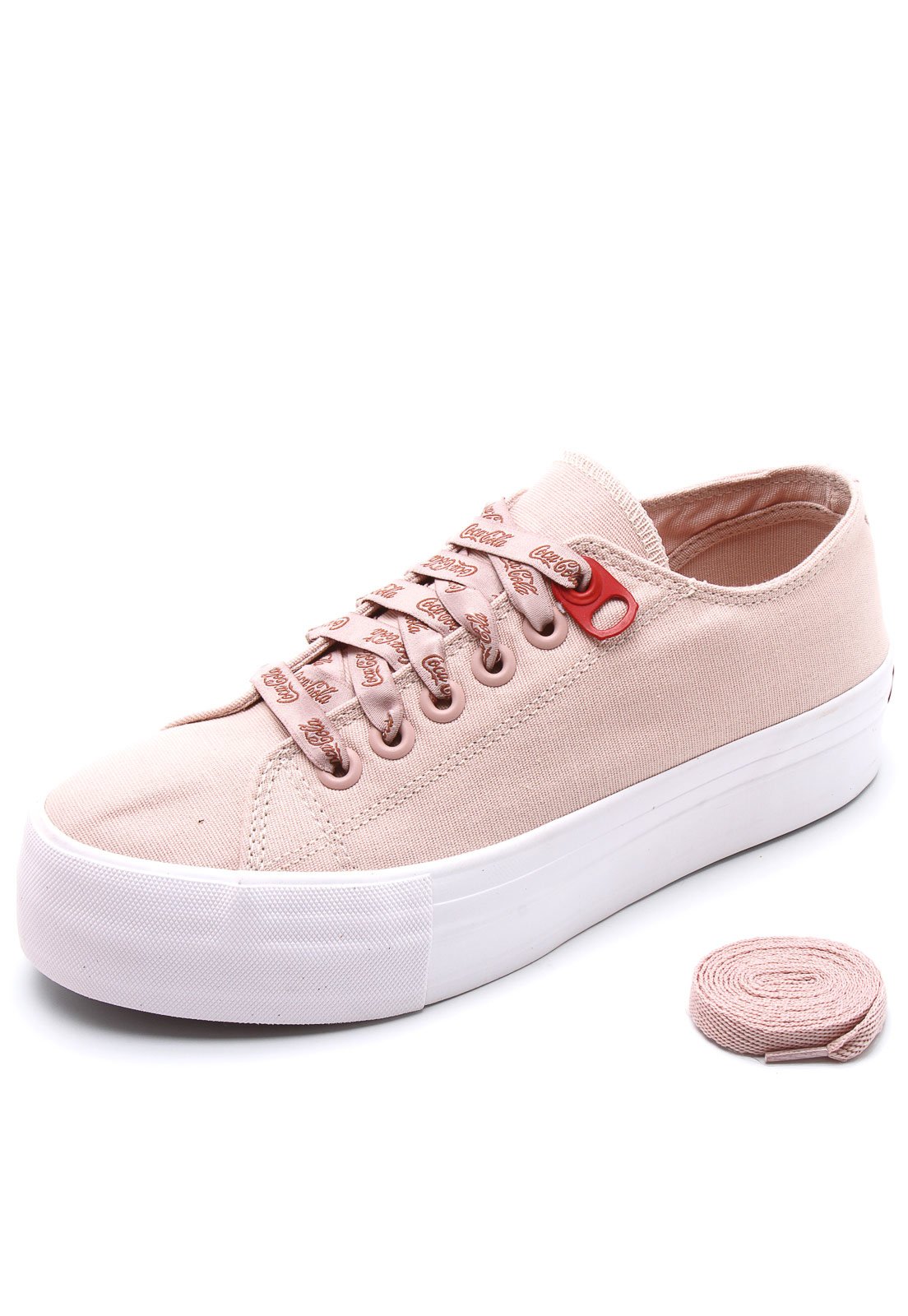 tenis flatform coca cola