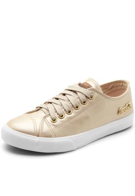 Tenis coca hot sale cola dourado feminino