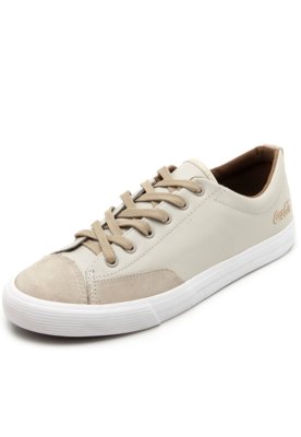 Tênis Couro Coca Cola Shoes Fosco Bege Menor preço em Tênis Couro Coca Cola Shoes Fosco Bege