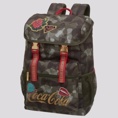 Mochila Coca Cola Refreshing Verde Menor preço em Mochila Coca Cola Refreshing Verde