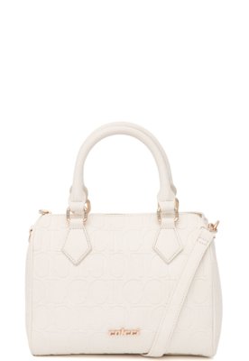 Bolsa Baú Colcci Relevo Branca Menor preço em Bolsa Baú Colcci Relevo Branca