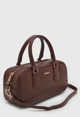 Bolsa Feminina Colcci Estruturada Retangular Marrom