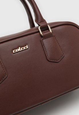 Bolsa Feminina Colcci Estruturada Retangular Marrom