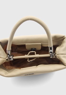 Bolsa Feminina Colcci Média Retangular Bege